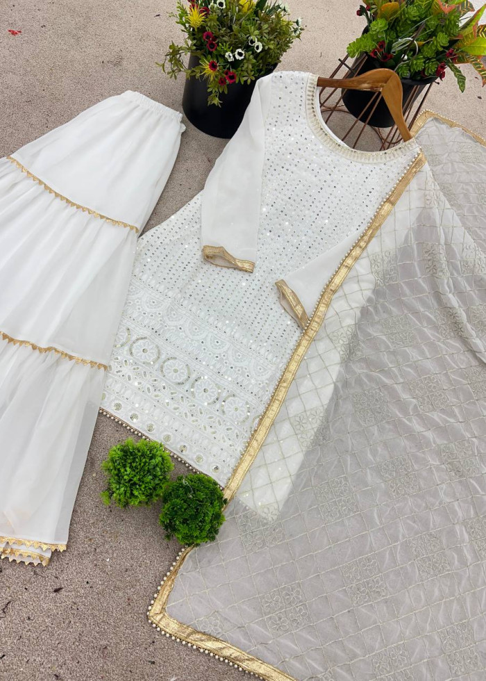 Kurta Sharara With Dupatta